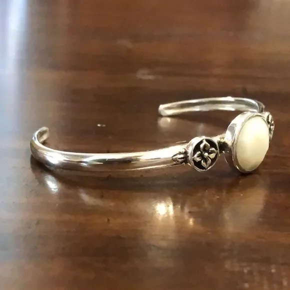 BARSE Sterling Silver Mother of Pearl Cuff Bracelet